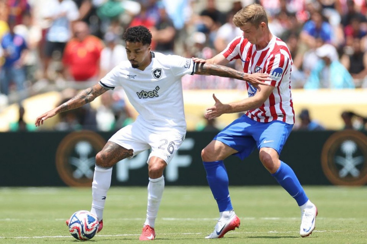 Botafogo e Atlético de Madrid se enfrentaram nesta segunda (23) (Vitor Silva/Botafogo) Botafogo e Atlético de Madrid se enfrentaram nesta segunda (23)/Vitor Silva/Botafogo