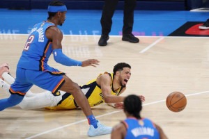 Tyrese Haliburton se lesionou na final da NBA