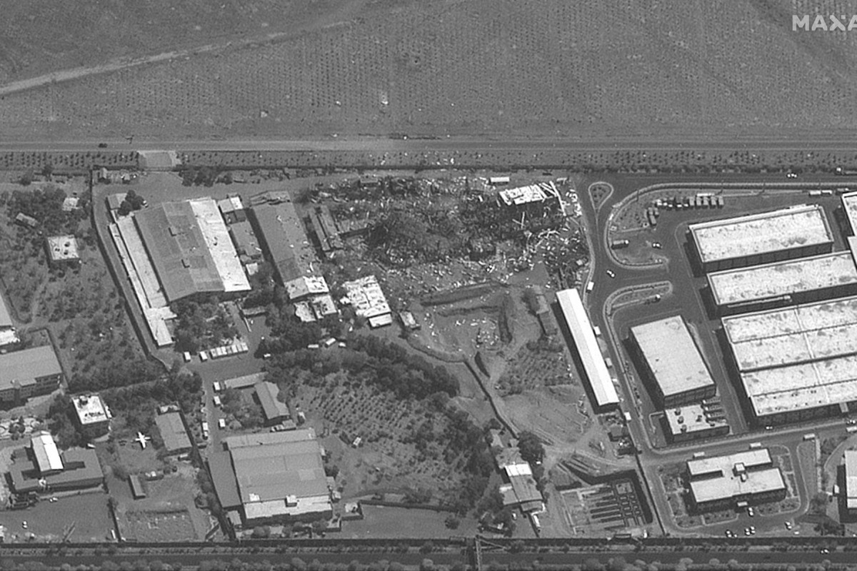  This handout satellite picture provided by Maxar Technologies shows destroyed buildings adjacent to Mehrabad International Airport in Tehran on June 24, 2025. With his surprise announcement of a ceasefire between Israel and Iran, US President Donald Trump has turned his flair for social media into diplomatic deftness, despite continued uncertainty in the Middle East.
Israel, Iran and Trump himself all declared victory after 12 days of conflict that culminated June 21 in the United States bombing Iran's key nuclear sites. 