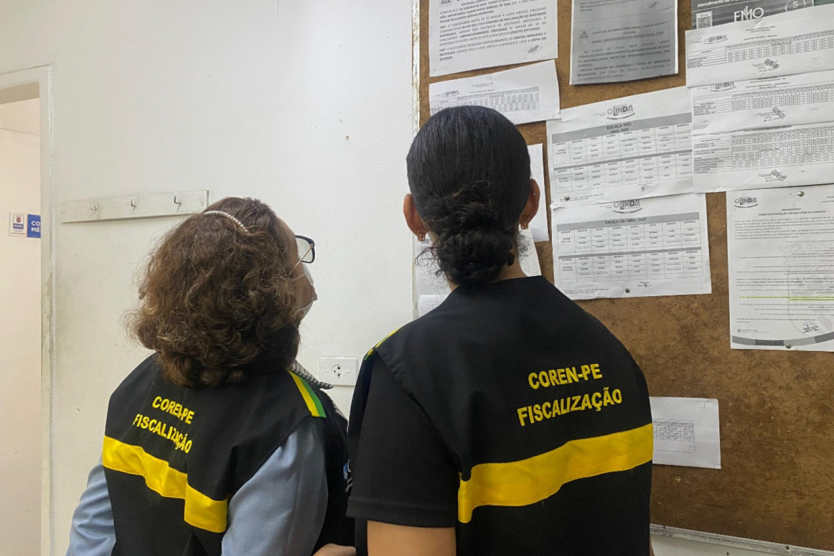 Vistoria do Coren-PE no SPA do bairro de Peixinhos, em Olinda