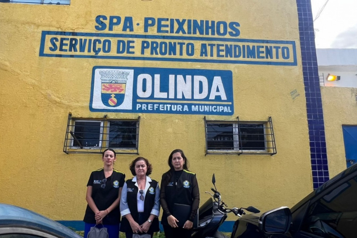 Vistoria do Coren-PE no SPA do bairro de Peixinhos, em Olinda