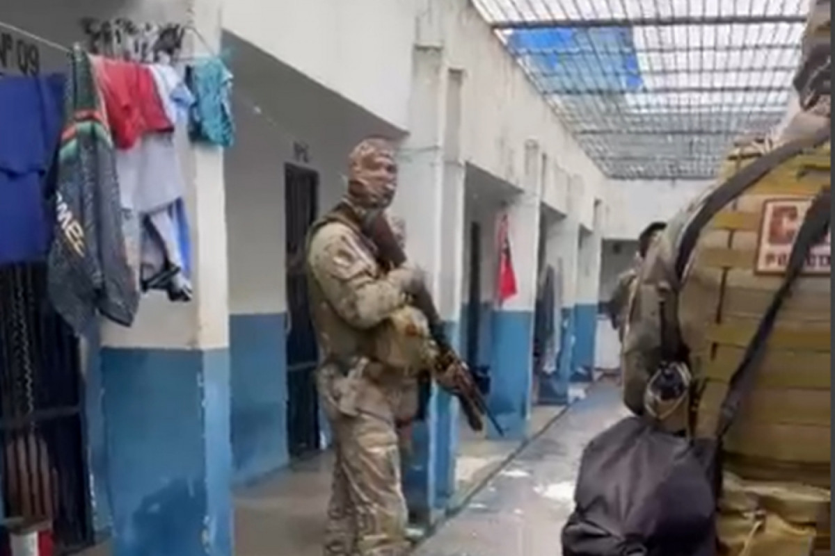 Operação Polícia Judiciária esteve na Cadeia Pública de Goiana (REPRODUÇÃO/VÍDEO PCPE) Operação Polícia Judiciária esteve na Cadeia Pública de Goiana/REPRODUÇÃO/VÍDEO PCPE