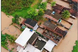 Imagem do Loteamento Agamento, em Igarassu, neste sábado (28)