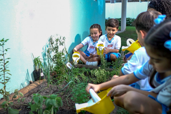 O Colégio GGE oferece aulas de psicomotricidade, artes, música, educação nutricional além de cirandas literárias, rodas de leitura e contação de histórias