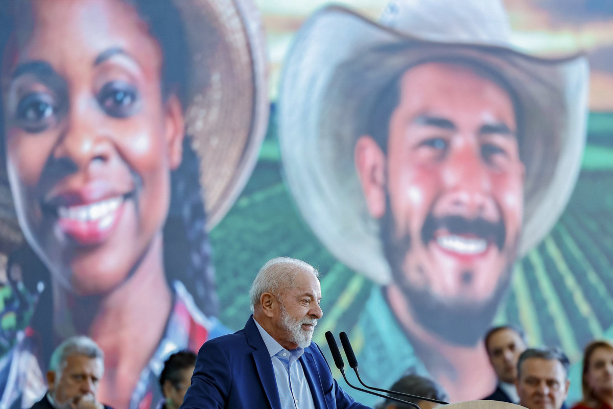 Presidente da República, Luiz Inácio Lula da Silva, durante a Cerimônia de Lançamento do Plano Safra 2025/2026