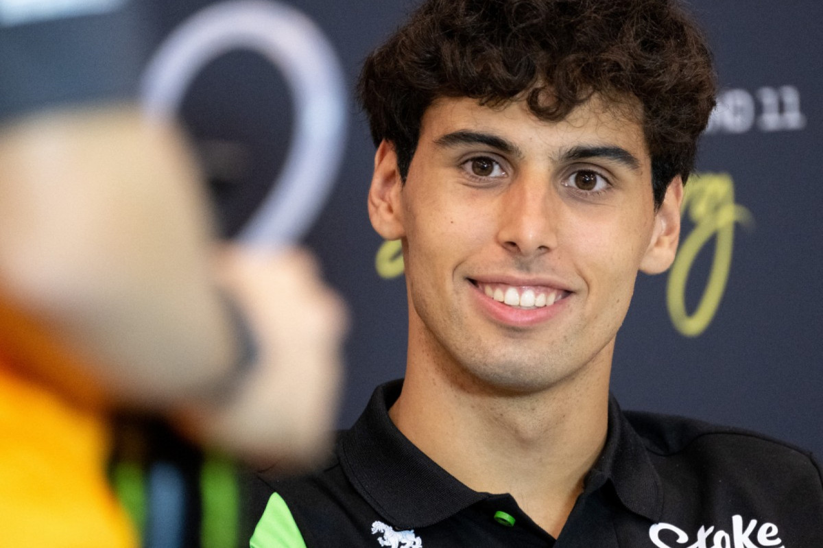 No GP da Áustria, Gabriel Bortoleto chegou na oitava colocação e somou seus primeiros quatro pontos na categoria/JOE KLAMAR / AFP
