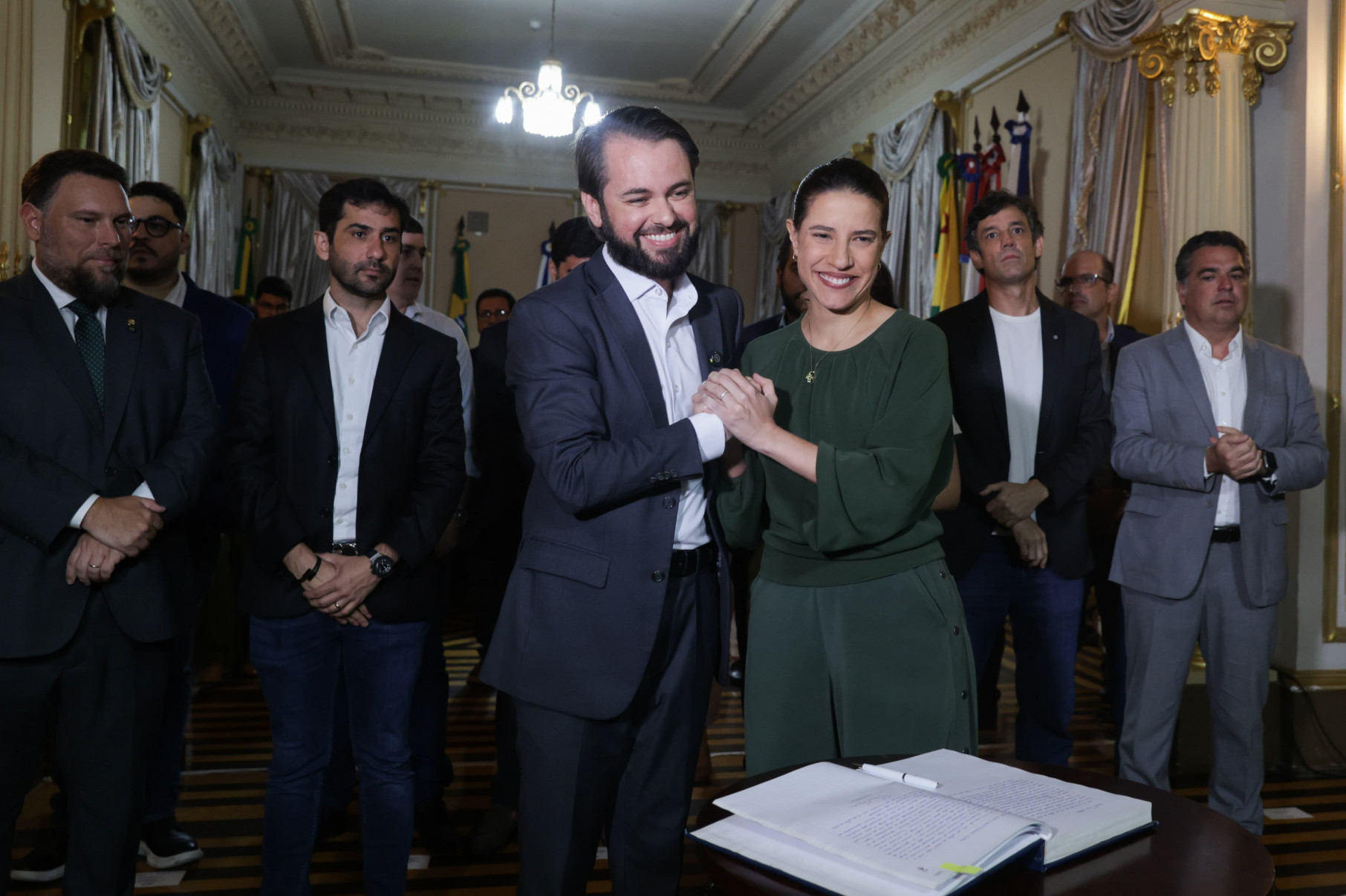 Governadora e novo secretário de Mobilidade, André Teixeira Filho
