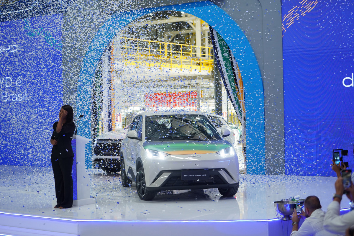 Dolphin Mini é o primeiro modelo da BYD produzido no Brasil/BYD/Divulgação