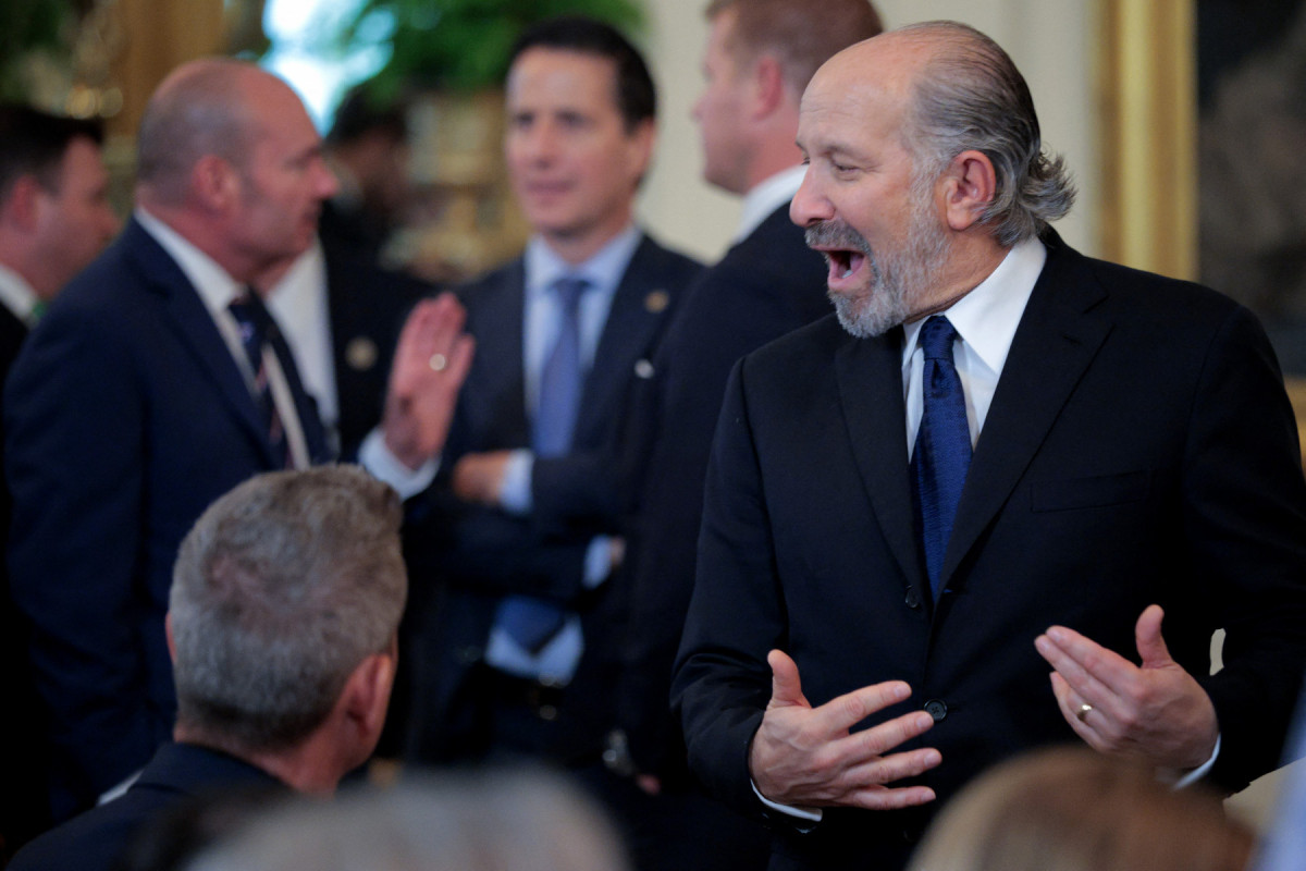  WASHINGTON, DC - JUNE 26: U.S. Commerce Secretary Howard Lutnick speaks with guests during a 