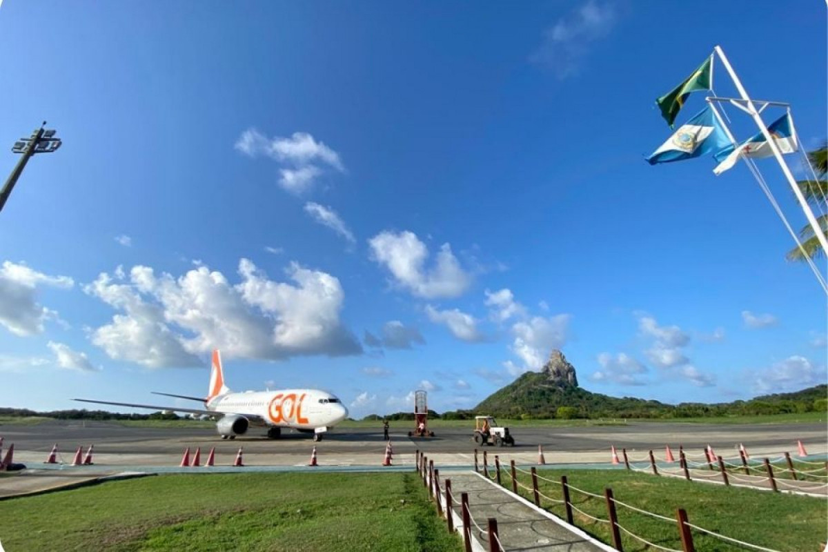 Aeroporto de Fernando de Noronha (Comunicação/Seinfra) Aeroporto de Fernando de Noronha/Comunicação/Seinfra