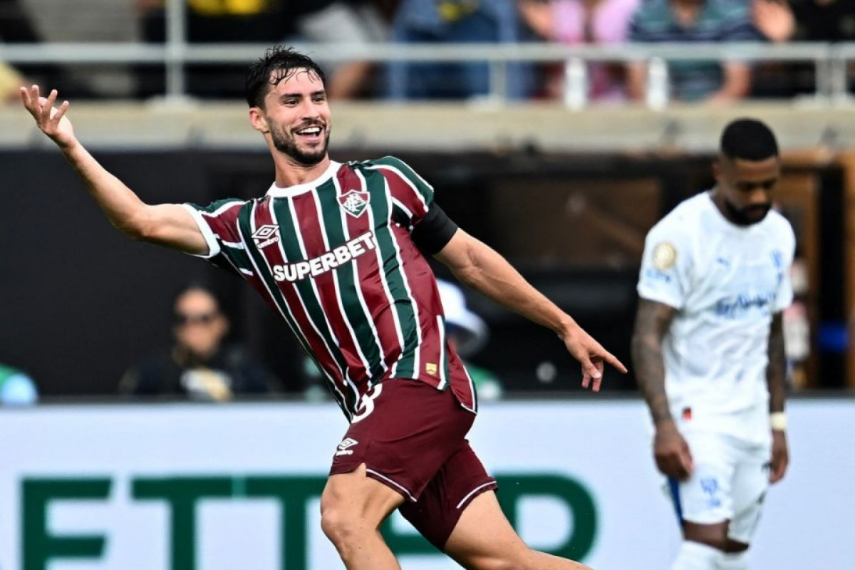 Martinelli marcou o primeiro gol do Fluminense sobre o Al Hilal (Paul Ellis/AFP) Martinelli marcou o primeiro gol do Fluminense sobre o Al Hilal/Paul Ellis/AFP