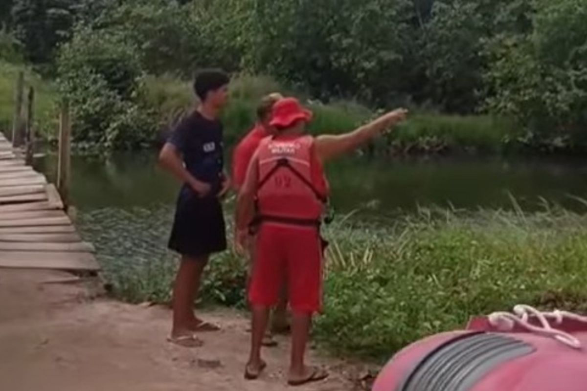 Corpo da vítima foi encontrado pelos Bombeiros na tarde deste sábado (5) (Reprodução/Redes Sociais) Corpo da vítima foi encontrado pelos Bombeiros na tarde deste sábado (5)/Reprodução/Redes Sociais