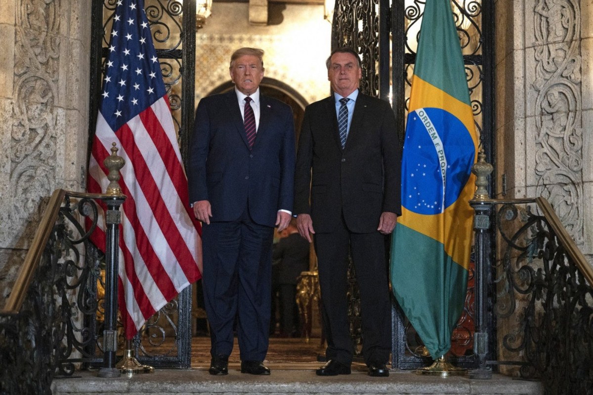 Donald Trump e Jair Bolsonaro (Foto: JIM WATSON / AFP) Donald Trump e Jair Bolsonaro/Foto: JIM WATSON / AFP