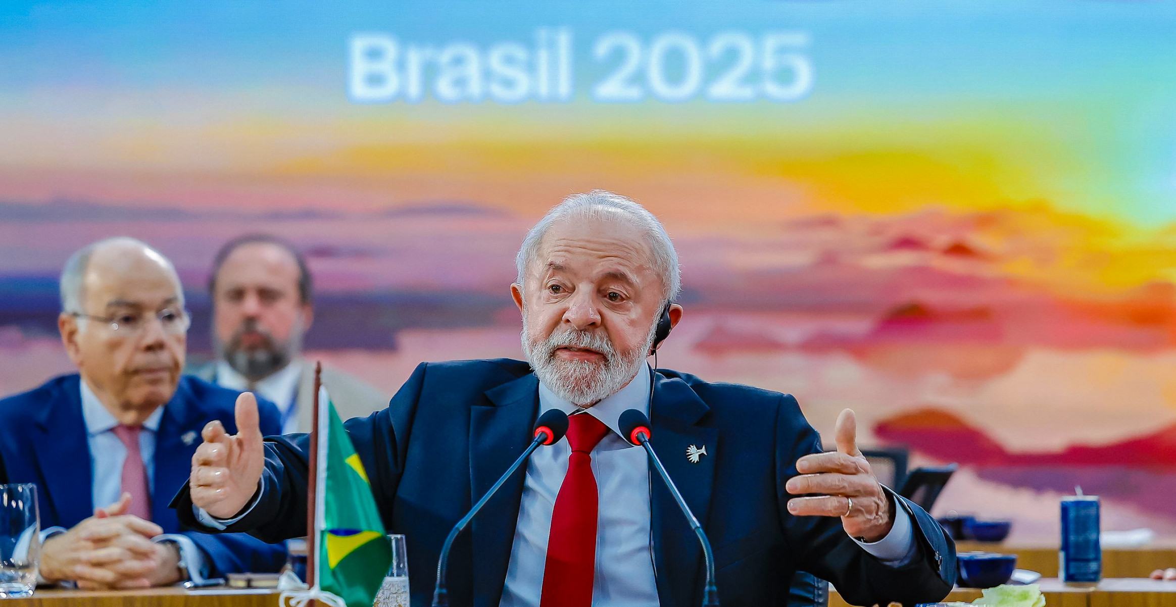 Presidente da República, Luiz Inácio Lula da Silva, durante a sessão plenária 