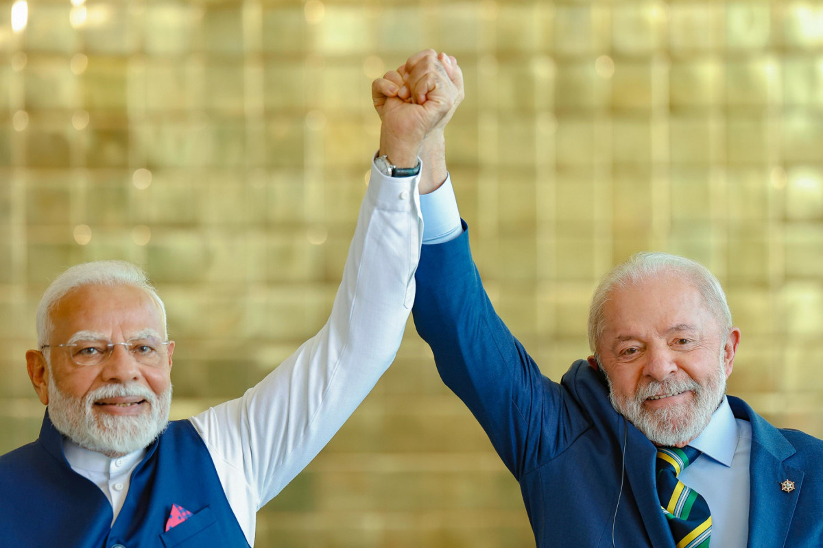 Cerimônia oficial de chegada do Primeiro-Ministro da República da Índia, Narendra Modi