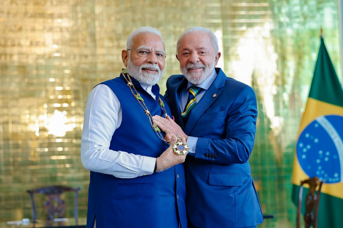 Cerimônia oficial de chegada do Primeiro-Ministro da República da Índia, Narendra Modi