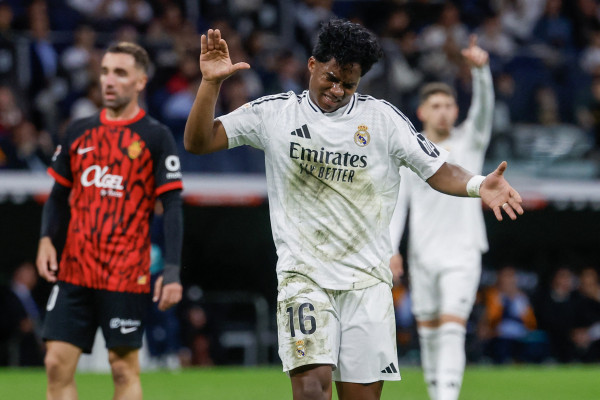 Endrick em partida do Real Madrid