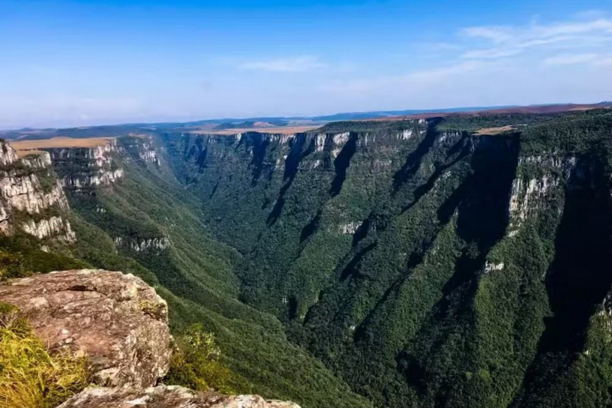 Cânion Fortaleza, no Rio Grande do Sul/Foto: Reprodução/Redes sociais