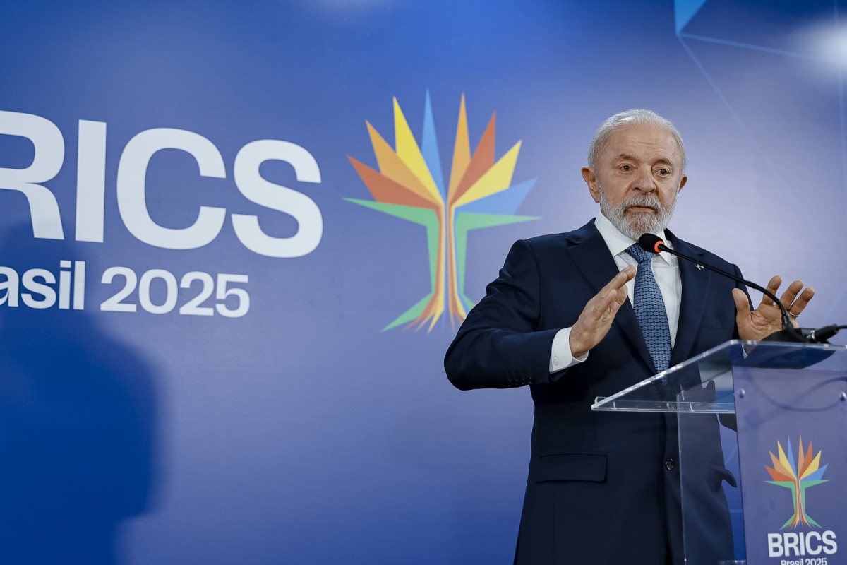 07.07.2025 - Presidente da República, Luiz Inácio Lula da Silva, durante declaração à imprensa, na Sala de Coletiva. Rio de Janeiro - RJ.??Foto: Ricardo Stuckert / PR/RICARDO STUCKERT/PR; RICARDO STUCKERT