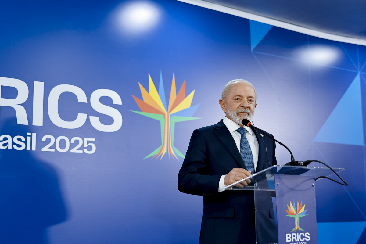 07.07.2025 - Presidente da República, Luiz Inácio Lula da Silva, durante declaração à imprensa, na Sala de Coletiva. Rio de Janeiro - RJ.??Foto: Ricardo Stuckert / PR