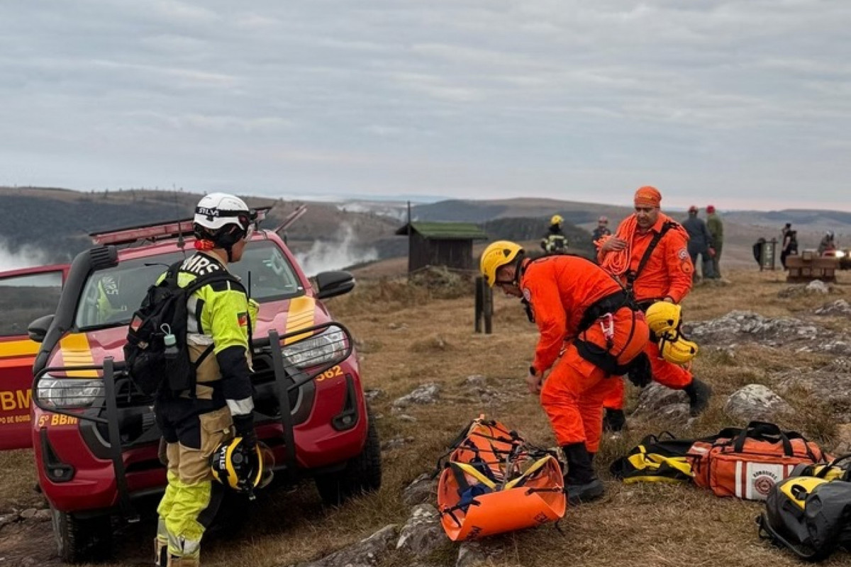 A operação de resgate durou aproximadamente 10 horas/Foto: Divulgação Corpo de Bombeiros