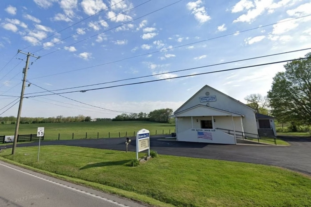 Igreja de Lexington, no estado americano de Kentucky (Google Earth/Reprodução) Igreja de Lexington, no estado americano de Kentucky/Google Earth/Reprodução