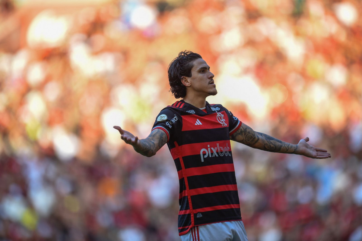 Pedro, atacante do Flamengo (Marcelo Cortes / CRF) Pedro, atacante do Flamengo/Marcelo Cortes / CRF