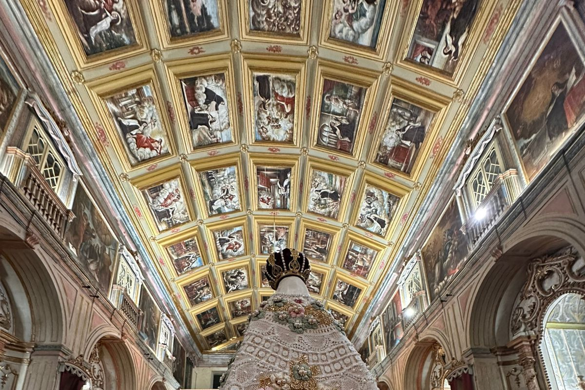 Novo manto da imagem peregrina de Nossa Senhora do Carmo
