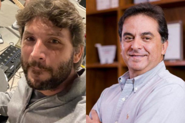Iran Barbosa, investidor da SAF do Santa Cruz, e Márcio Cadar, ex-investidor