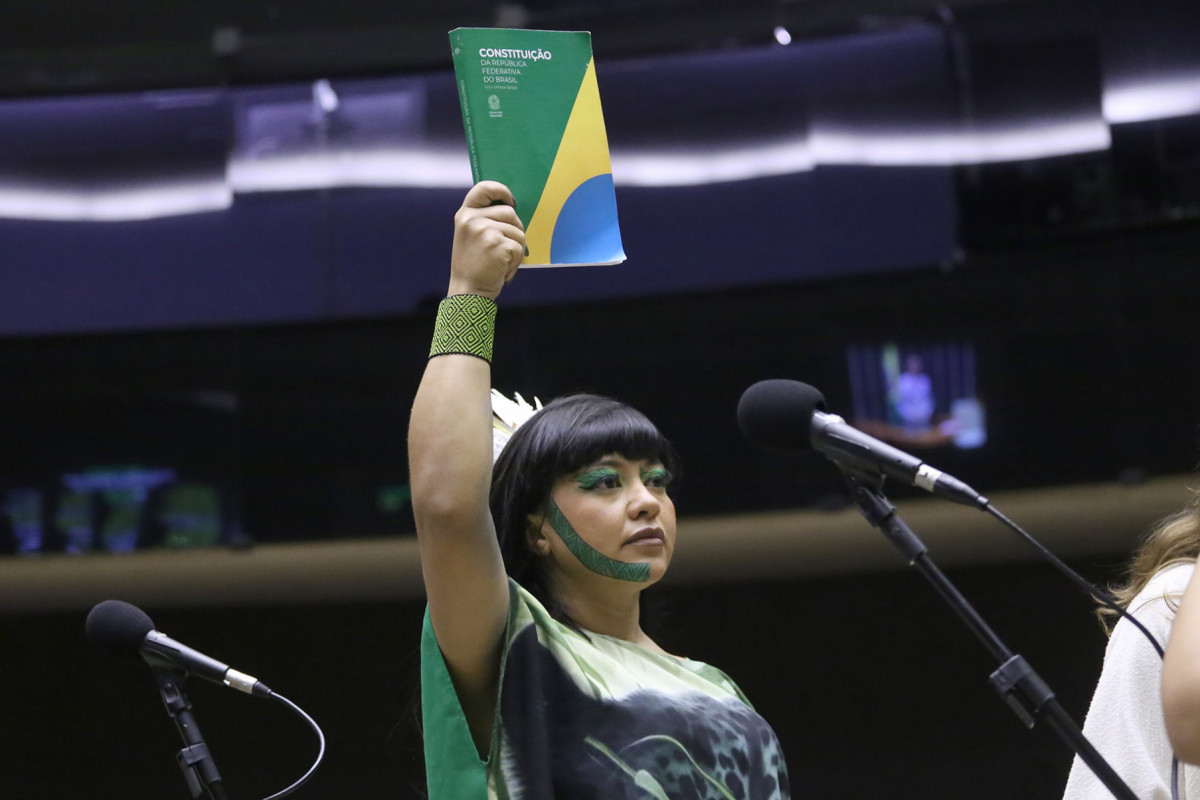 Deputada Célia Xakriabá (PSOL - MG)/Foto: Kayo Magalhães / Câmara dos Deputados