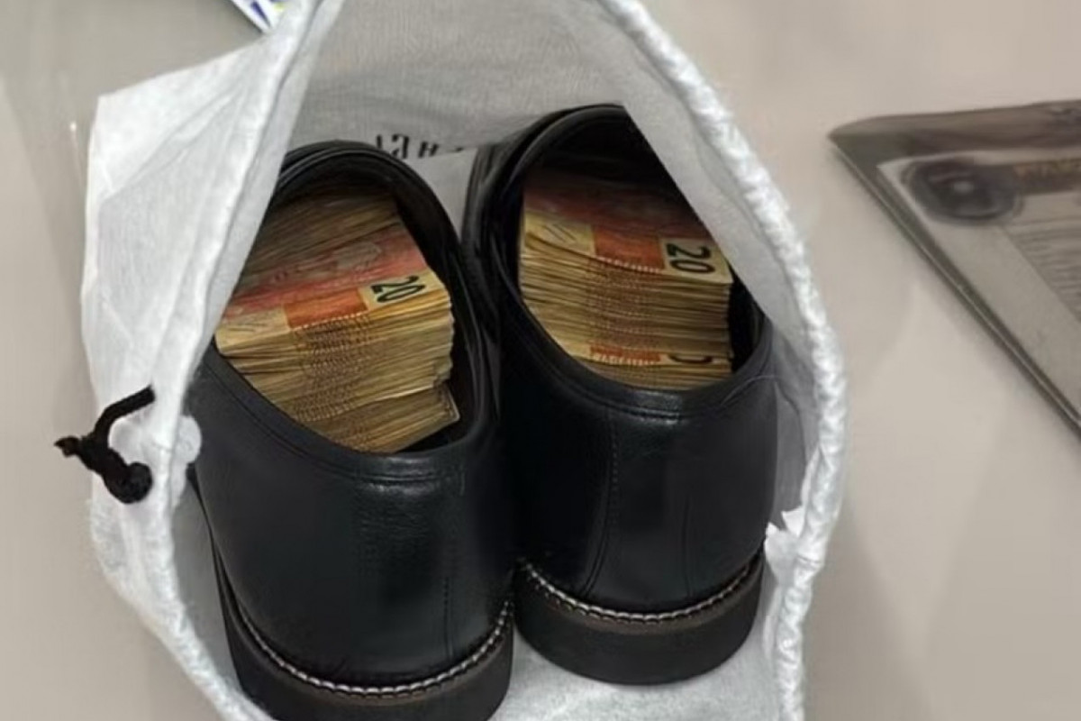 Dinheiro foi encontrado em sapatos do vereador Francisco Nascimento (União)/Reprodução/ Polícia Federal
