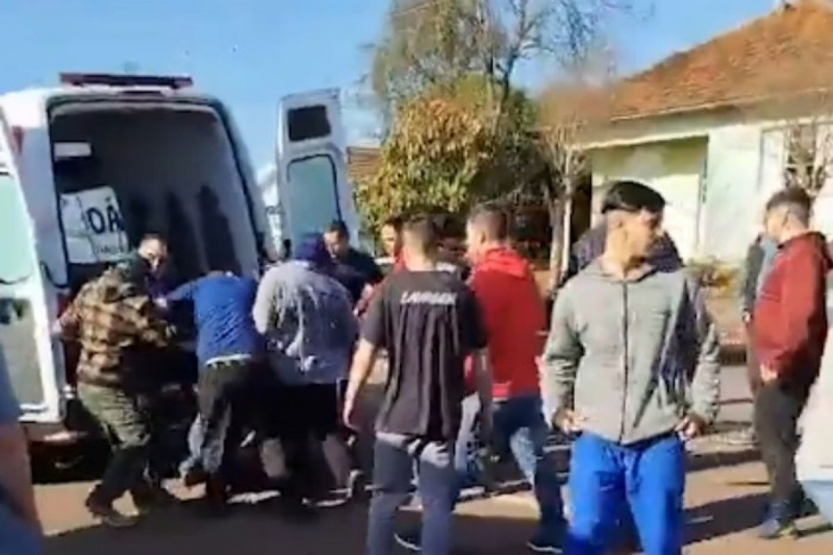 Ataque ocorreu na cidade de Estação, no Rio Grande do Sul (Redes sociais) Ataque ocorreu na cidade de Estação, no Rio Grande do Sul /Redes sociais