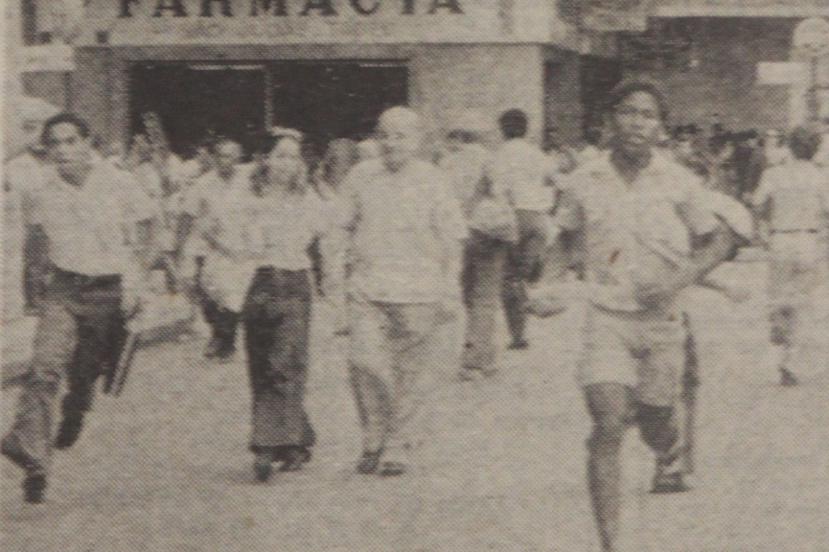Boato aconteceu durante chuvas de 1975 (Foto: Arquivo/DP) Boato aconteceu durante chuvas de 1975/Foto: Arquivo/DP