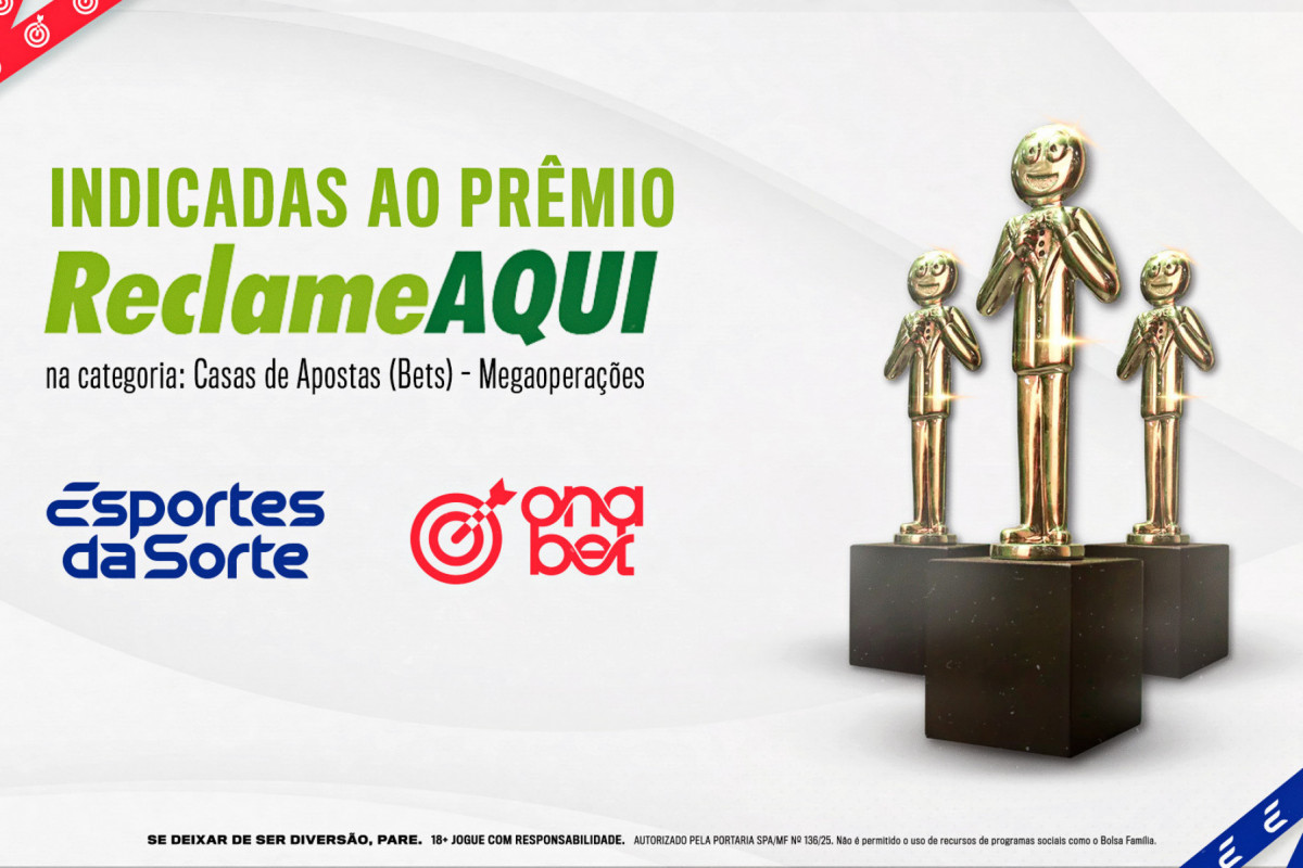 Esportes da Sorte e OnaBet, integrantes do EGB, concorrem na categoria 