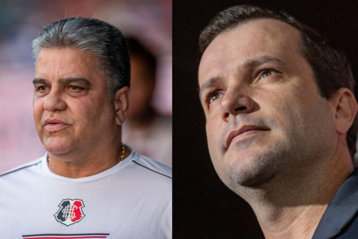 Marcelo Cabo, técnico do Santa Cruz, e Daniel Paulista, técnico do Sport (Rafael Vieira / DP Foto) Marcelo Cabo, técnico do Santa Cruz, e Daniel Paulista, técnico do Sport/Rafael Vieira / DP Foto