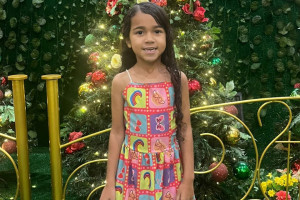 Emilly Vitória, de seis anos, foi baleada na cabeça no últiom domingo (20), durante uma festa infantil em Jaboatão, no Grande Recife