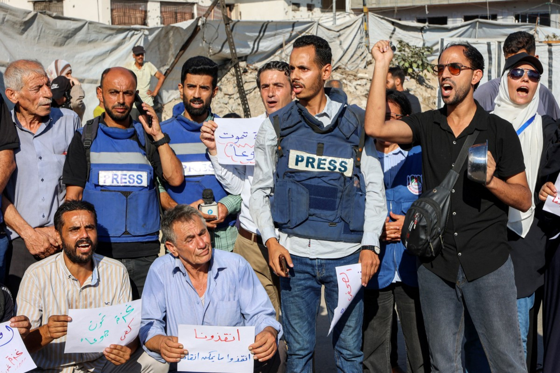 Jornalistas em Gaza
