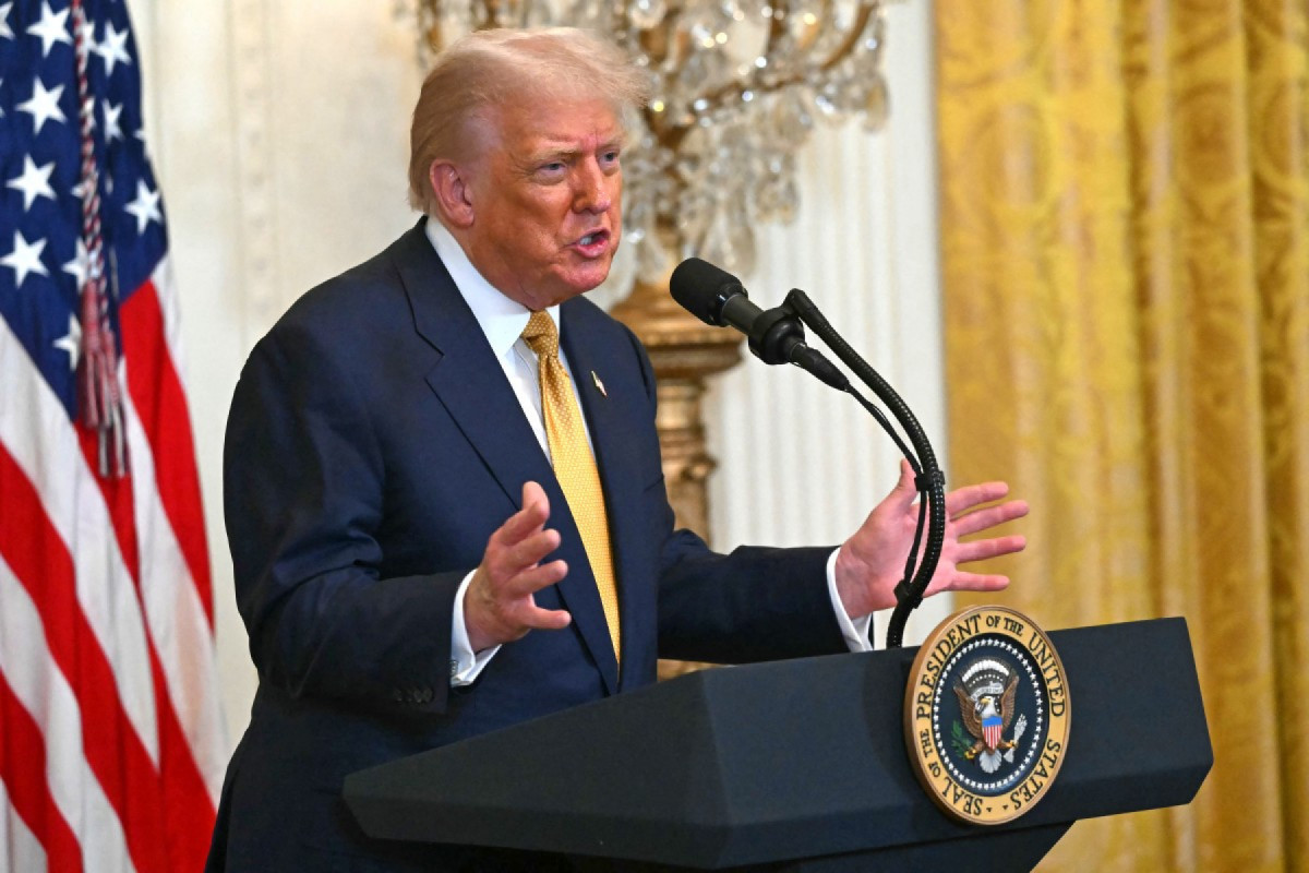 O presidente dos EUA, Donald Trump, faz comentários durante uma recepção com membros republicanos do Congresso na Casa Branca em Washington, DC, em 22 de julho de 2025. (Foto de ANDREW CABALLERO-REYNOLDS / AFP) ( AFP) O presidente dos EUA, Donald Trump, faz comentários durante uma recepção com membros republicanos do Congresso na Casa Branca em Washington, DC, em 22 de julho de 2025. (Foto de ANDREW CABALLERO-REYNOLDS / AFP)/ AFP