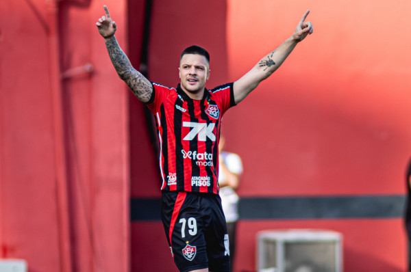 Renato Kayzer, artilheiro do Vitória na Série A do Brasileiro, com quatro gols (Victor Ferreira/ Vitória) Renato Kayzer, artilheiro do Vitória na Série A do Brasileiro, com quatro gols/Victor Ferreira/ Vitória