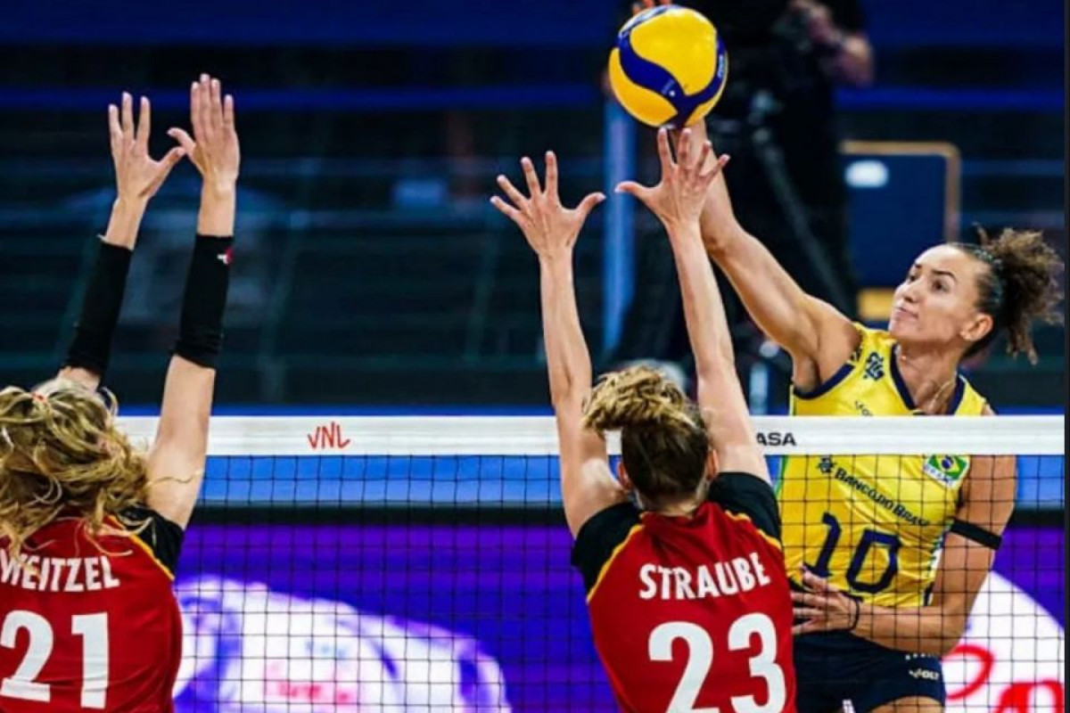 Brasil elimina a Alemanha e garante classificação na semifinal da Liga das Nações/Reprodução/Volleyball World