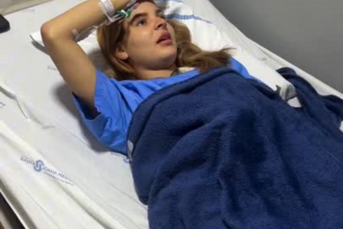 No vídeo, a influenciadora mostra como ficou a situação do ombro após o acidente, além das imagens de raio X.
