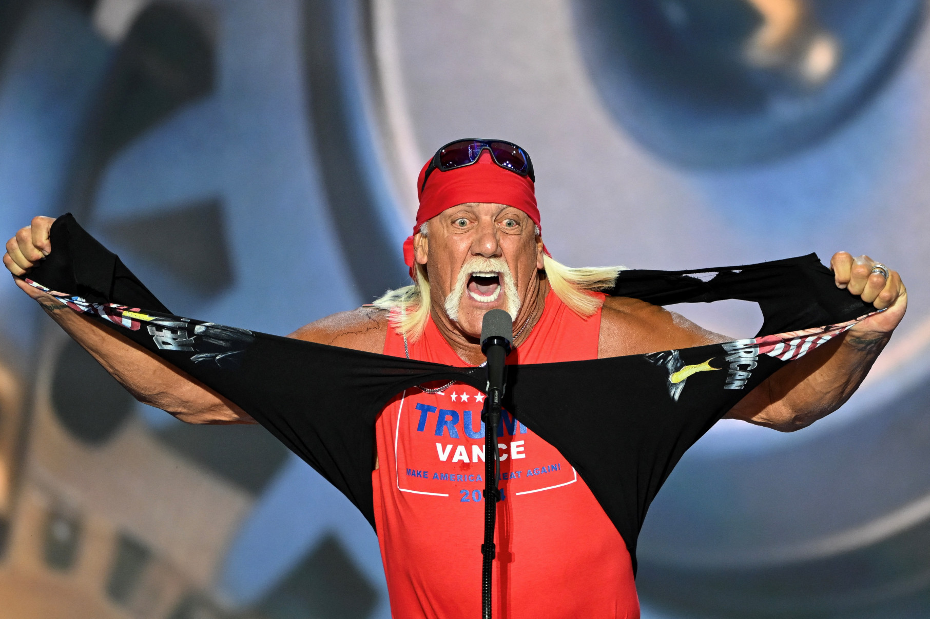 Hogan foi um dos esportistas que declarou abertamente seu apoio ao presidente Donald Trump