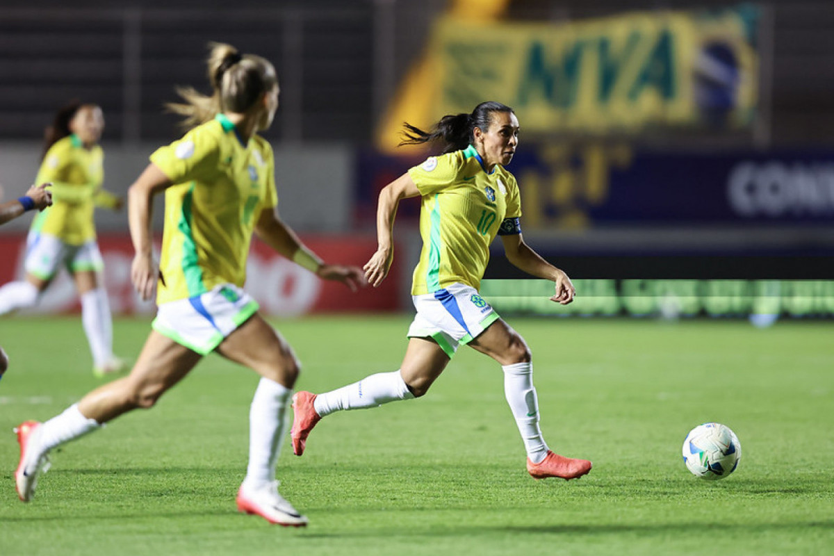 Marta, camisa 10 da Seleção Brasileira Feminina ( Lívia Villas Boas/ CBF) Marta, camisa 10 da Seleção Brasileira Feminina/ Lívia Villas Boas/ CBF