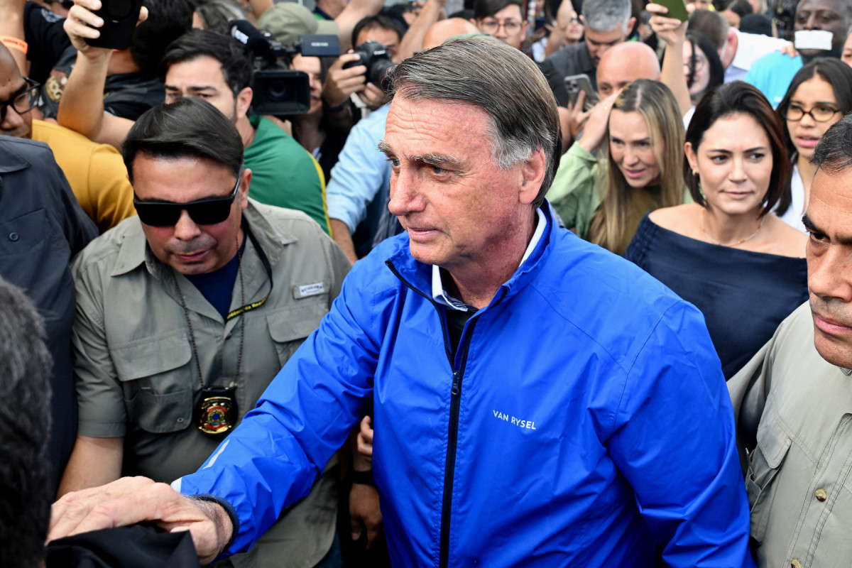 Ex-presidente Jair Bolsonaro durante motociata (EVARISTO SA / AFP)
Ex-presidente Jair Bolsonaro durante motociata /EVARISTO SA / AFP