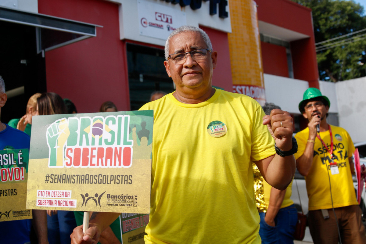 O presidente do Sindicato dos Bancários de Pernambuco, Fabiano Moura