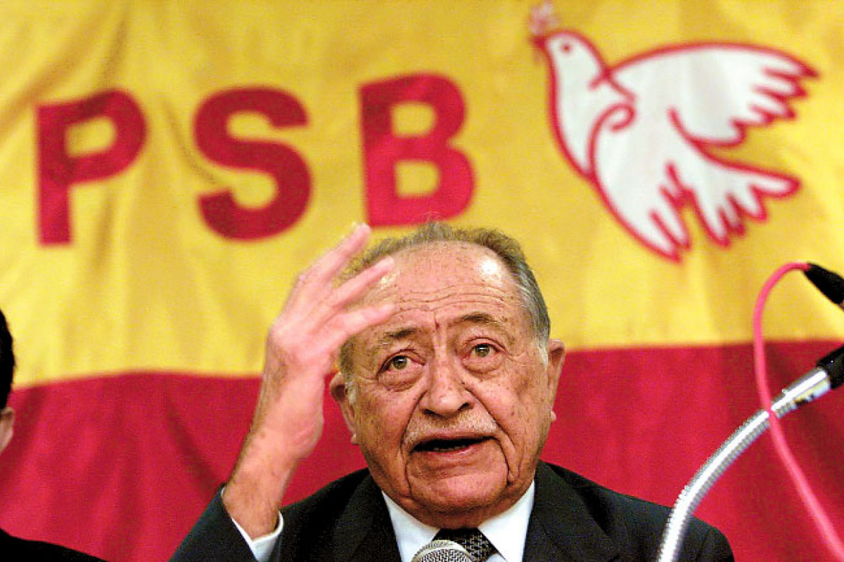 Ex-presidente do PSB Miguel Arraes