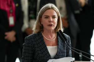 Ministra de Secretaria de Relações Institucionais do Brasil, Gleisi Hoffmann