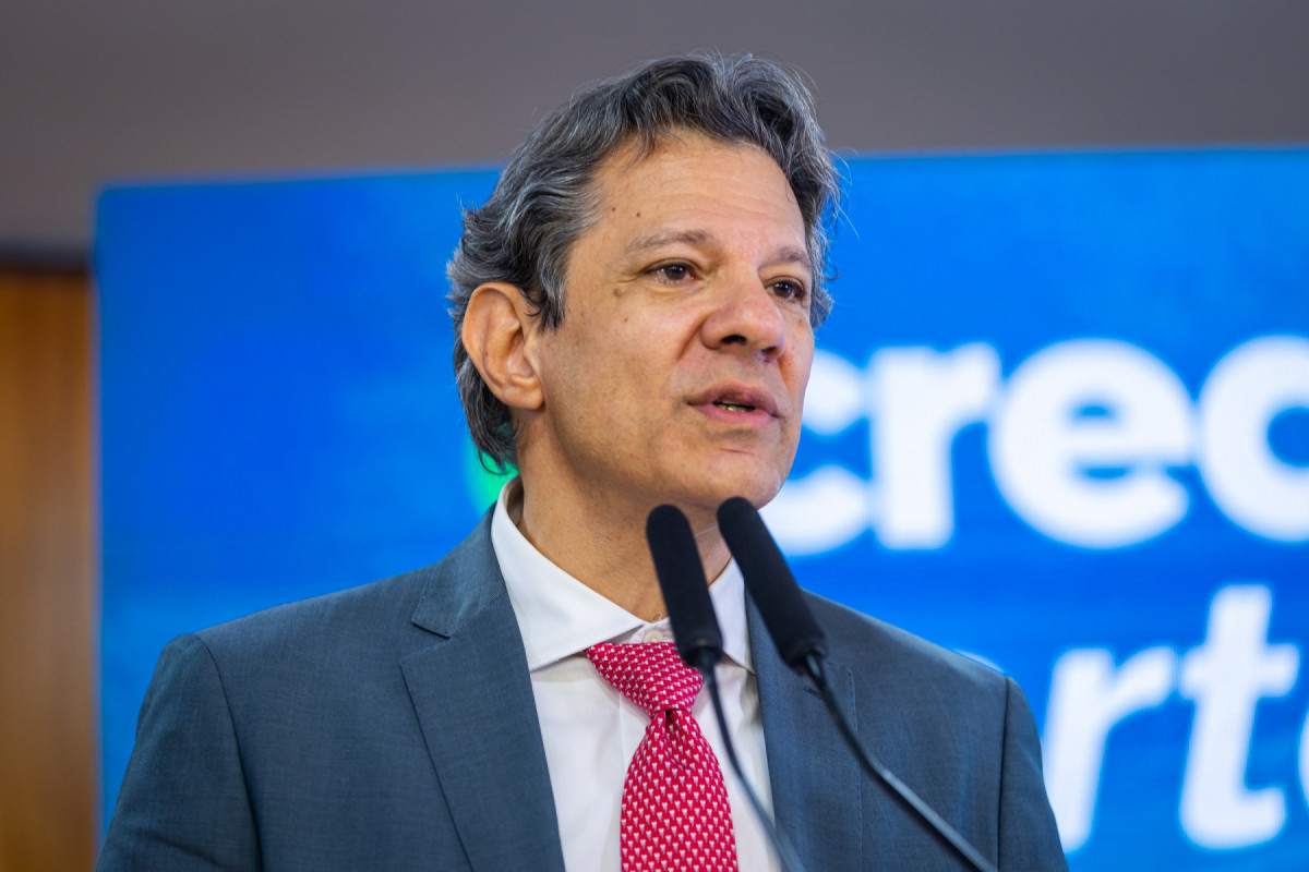 Sanção e regulamentação do Programa Acredita Exportação; ministro da Fazenda, Fernando Haddad (Foto: Diogo Zacarias/MF) Sanção e regulamentação do Programa Acredita Exportação; ministro da Fazenda, Fernando Haddad/Foto: Diogo Zacarias/MF