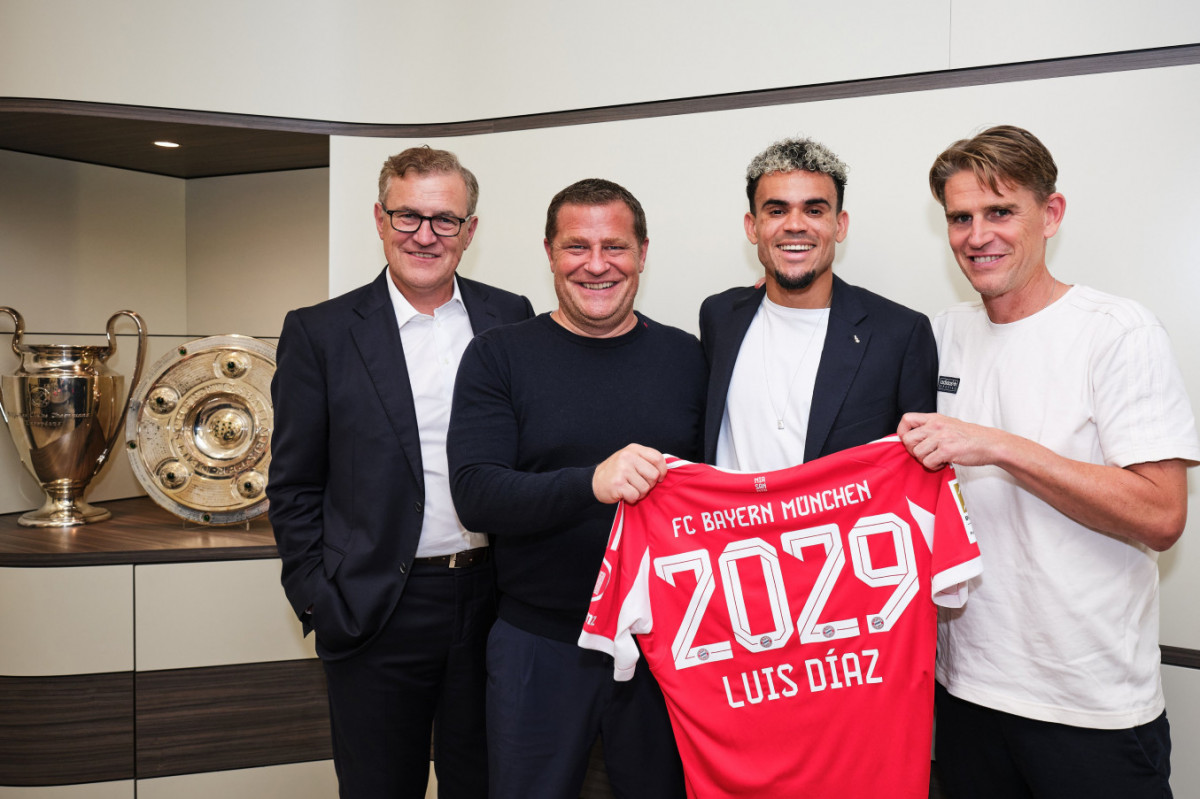 Luis Díaz, novo reforço do Bayern de Munique (Divulgação/Bayern) Luis Díaz, novo reforço do Bayern de Munique /Divulgação/Bayern