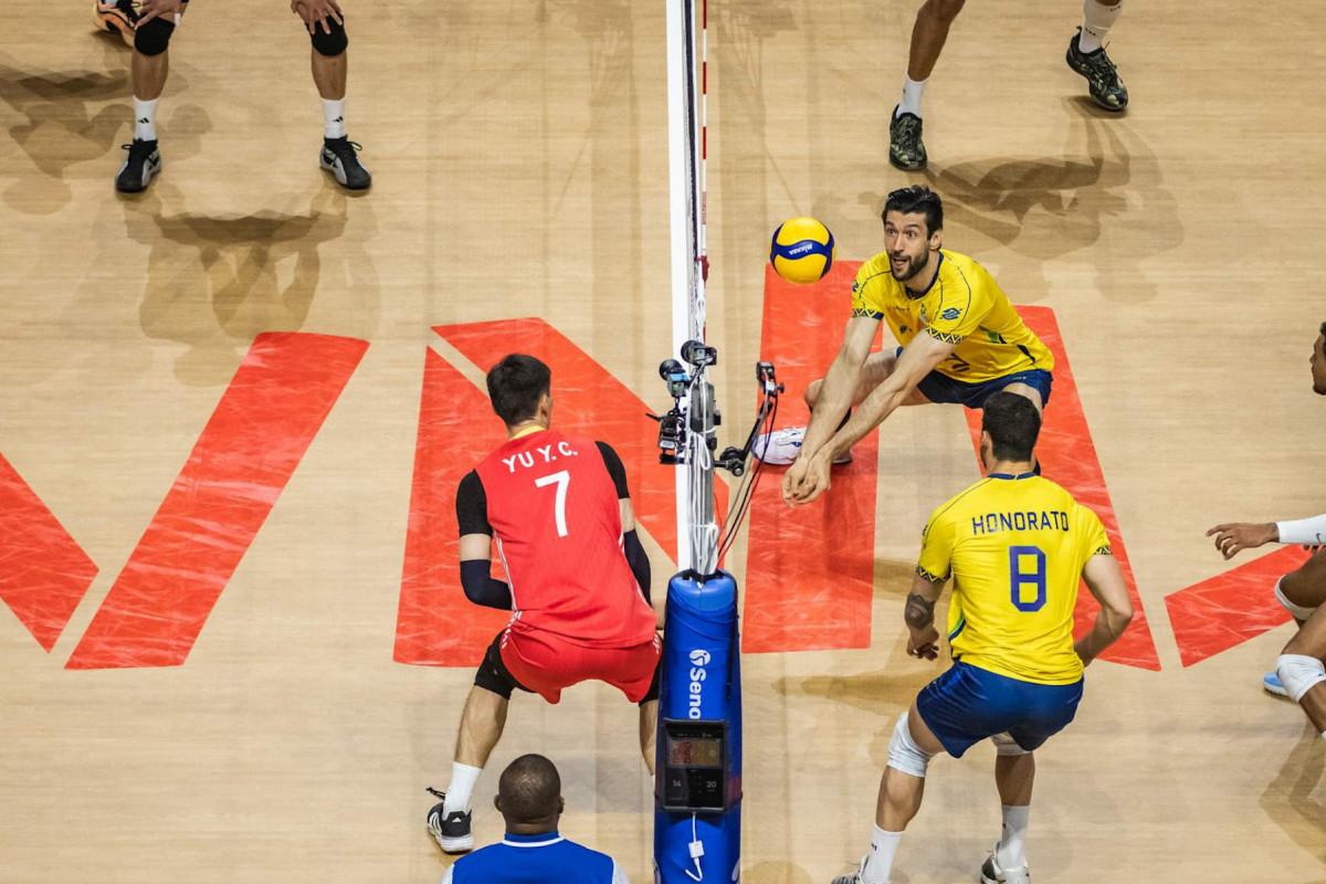 Seleção brasileira masculina de vôlei (Divulgação/ Volleyball World) Seleção brasileira masculina de vôlei/Divulgação/ Volleyball World